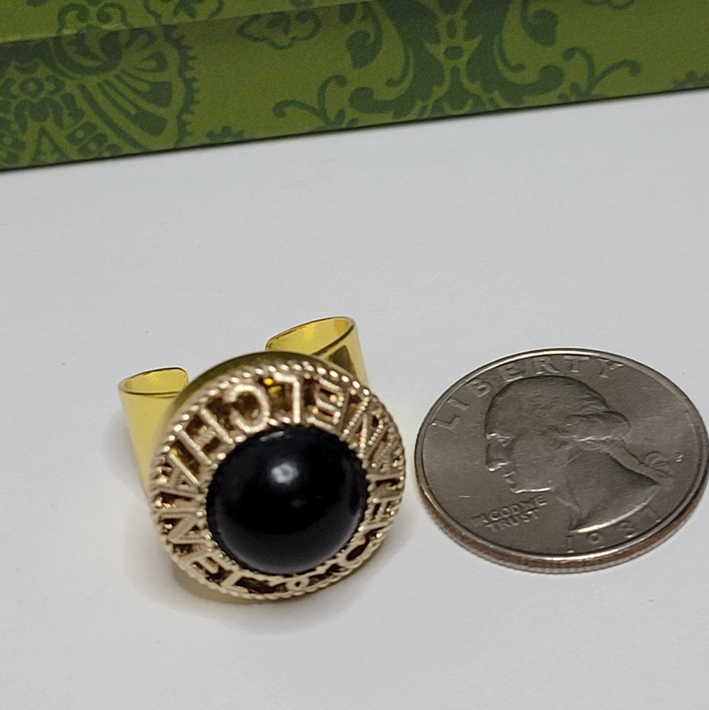 Chanel Button Adjustable Statement Ring, New - image 4